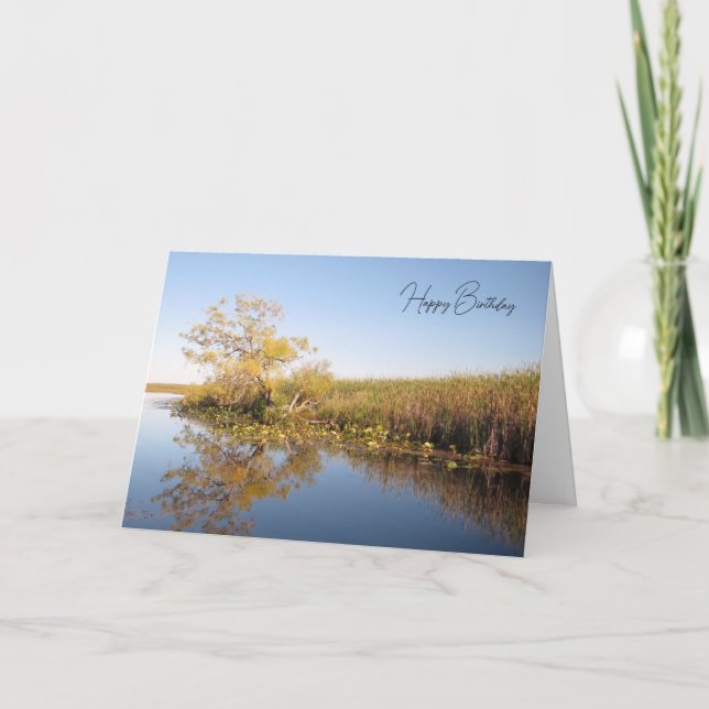 Eaux réfléchissantes - Carte d'anniversaire (Devant)