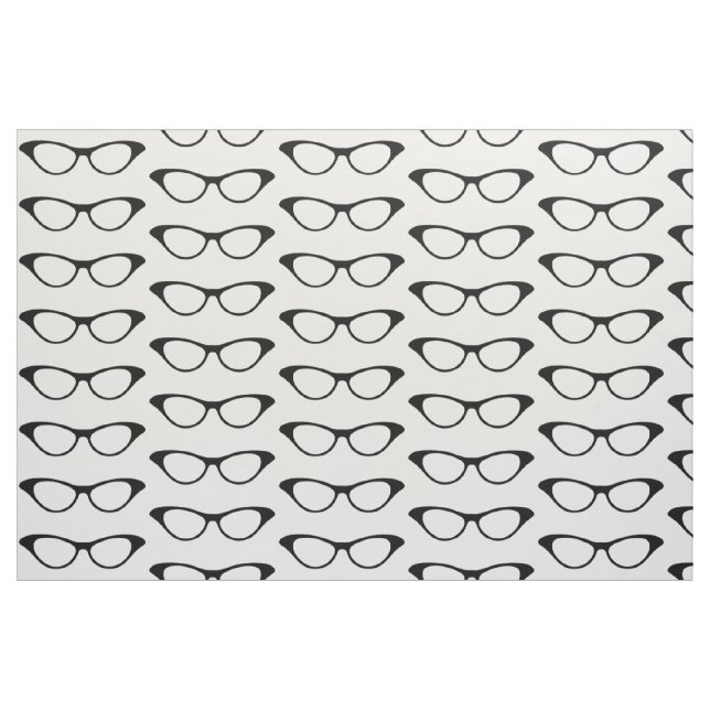 Ebony Girly Geek lunettes tissu (Fat Quarter)