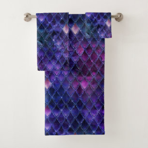 Écaille de dragon ombrée violette scintillante et