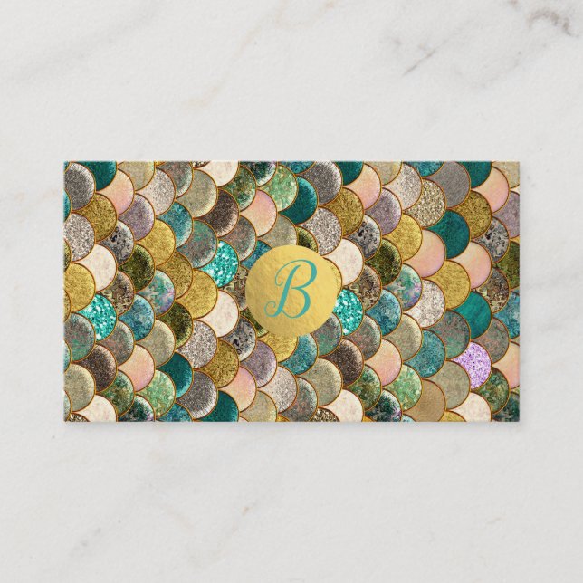 Écailles de Sirène Paillettes Or Fidélité Client (Devant)