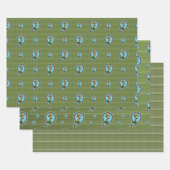 Écale le jeu de papier de recouvrement de poisson  (Lot)
