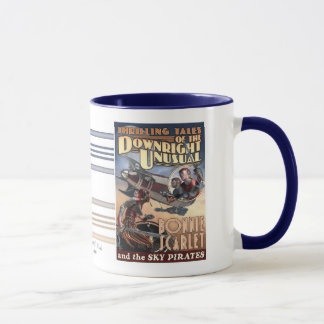 Écarlate mignonne et la tasse de pirates de ciel