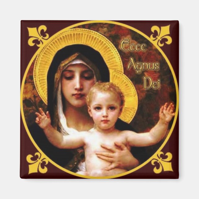 Ecce Agnus Dei Magnet (Devant)
