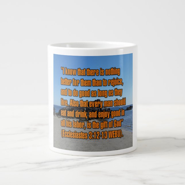 Ecclésiaste 3:12-13 WEBU Mug (Devant)