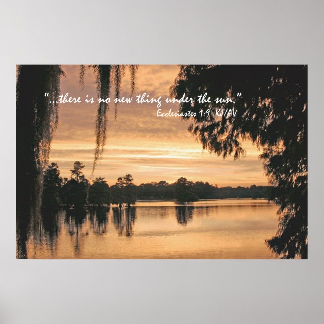 Ecclesiastes 1:9 Écriture Poster Imprimer (Devant)