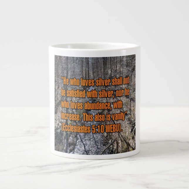 Ecclesiastes 5:10 WEBU Mug (Devant)