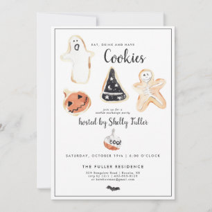 Échange de biscuits Fête de pâtisserie Halloween