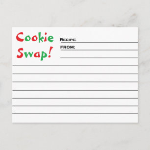 "Échange de cookies !" Cartes recettes