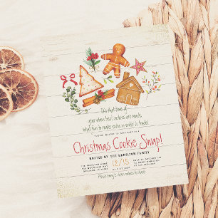 Échange de cookies de Noël Budget de pain d'épices