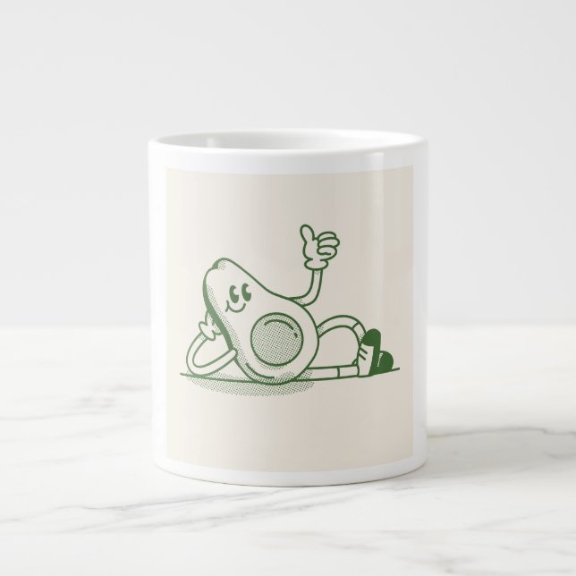 Échantillon de café dans un mug avocat  (Devant)
