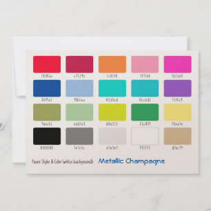 Échantillon de couleur Champagne Métallisé