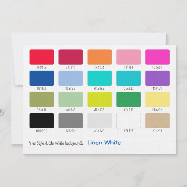 Échantillon de lin blanc couleur (Devant)