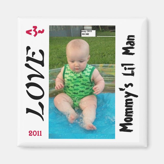 ÉCHANTILLON DE MAGNET MOMMY'S LIL MAN (Devant)