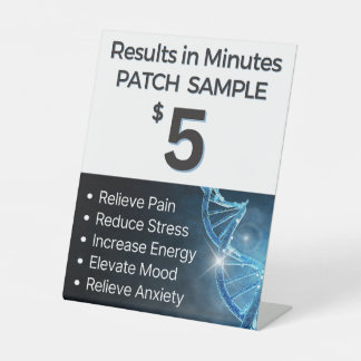 Échantillon de patchs - 5 $ Panneau de piédestal