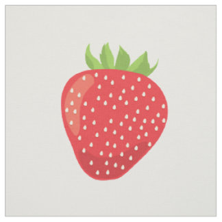 Échantillon de tissu en coton à fraise unique