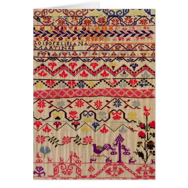 Échantillonneur de broderie (Devant)