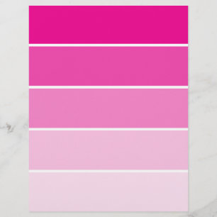 Échantillons de peinture rose vif