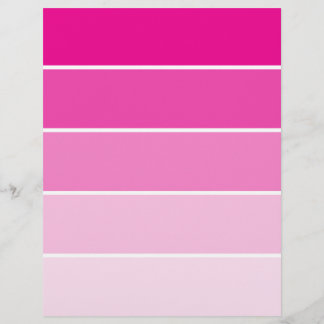 Échantillons de peinture rose vif