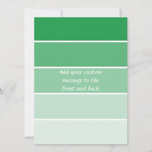 Échantillons de peinture vert brillant