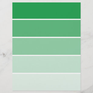 Échantillons de peinture vert brillant