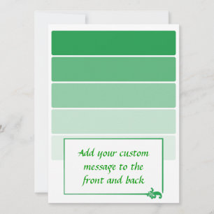 Échantillons de peinture vert brillant