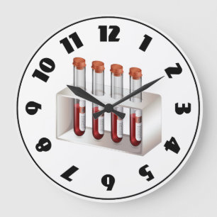 Échantillons de sang horloge