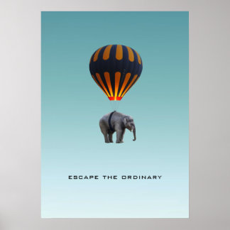 ÉCHAPPER À L'ORDINAIRE | POSTER ÉLÉPHANT