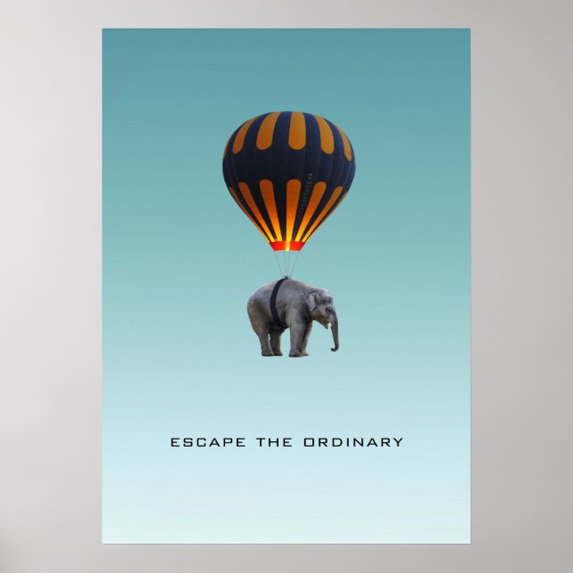 ÉCHAPPER À L'ORDINAIRE | POSTER ÉLÉPHANT (Devant)