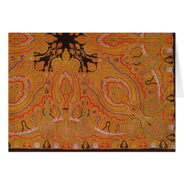 Écharpe de cachemire, c.1870-80 (Devant horizontal)