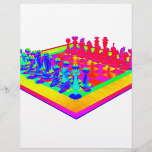Échecs colorés et pièces d'échecs
