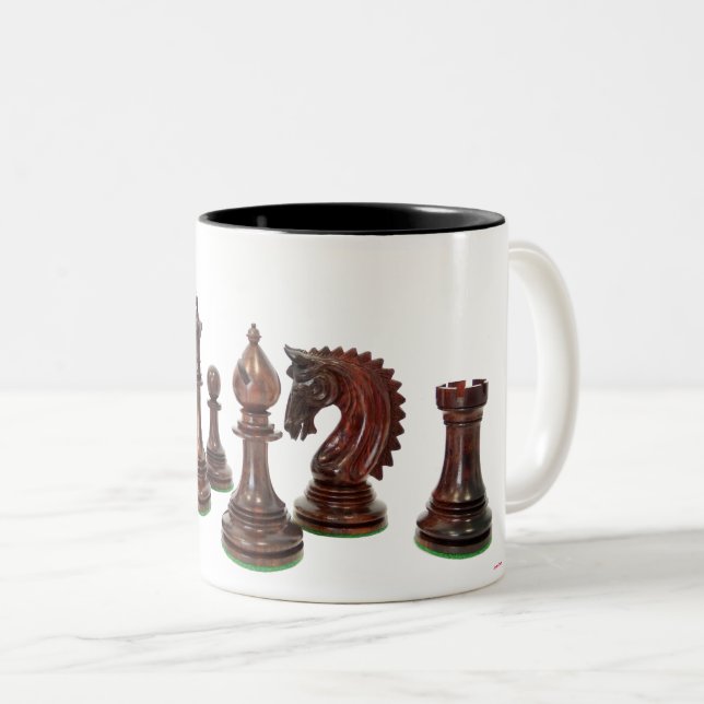 Échecs de Mug à deux tons (Devant droit)