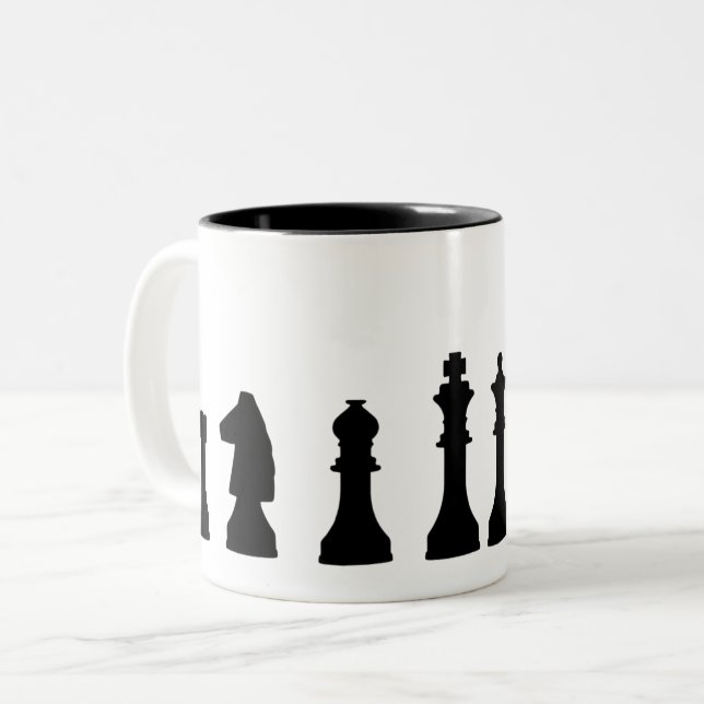 Échecs de Mug à deux tons (Devant gauche)