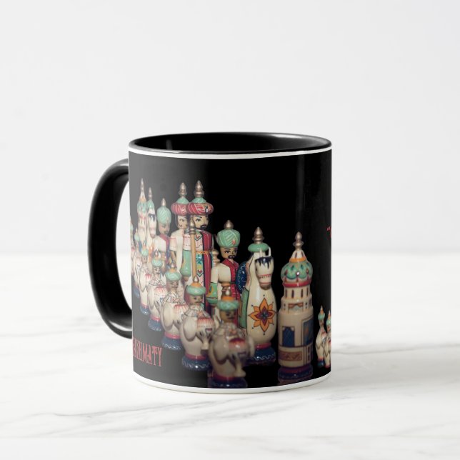 Échecs Shakhmaty Noir Rouge Russe Ultimate Mug (Devant gauche)