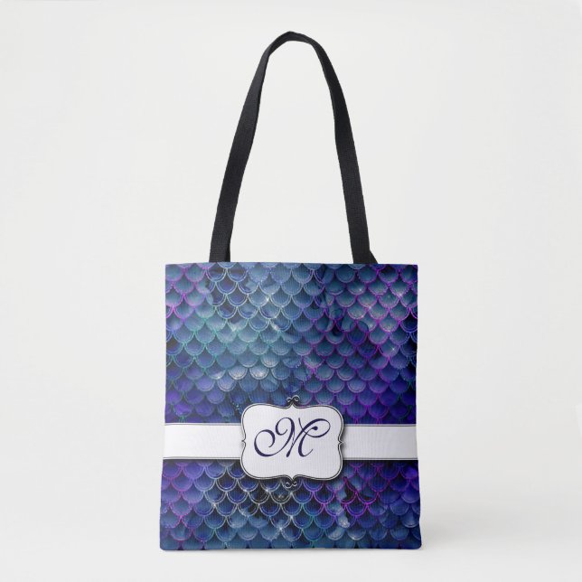 Echelle de sirène élégant Sac fourre-tout monogram (Devant)