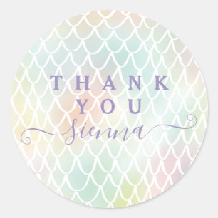 Échelle de sirène merci les autocollants