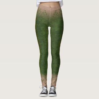 Échelle de sirène taille mélangée Leggings Kelp fo