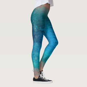 Échelle de sirène taille mixte Leggings Caraïbes 3