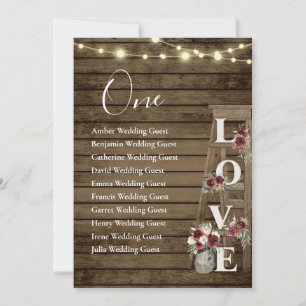 Échelle en bois Bourgogne Floral Table One Seating