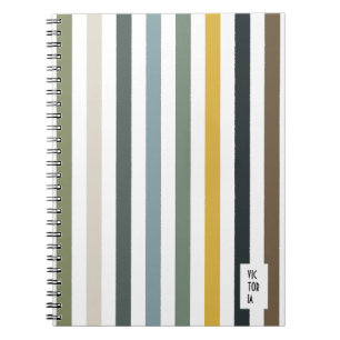 Echo Trails Blue/Green Hues Stried Journal