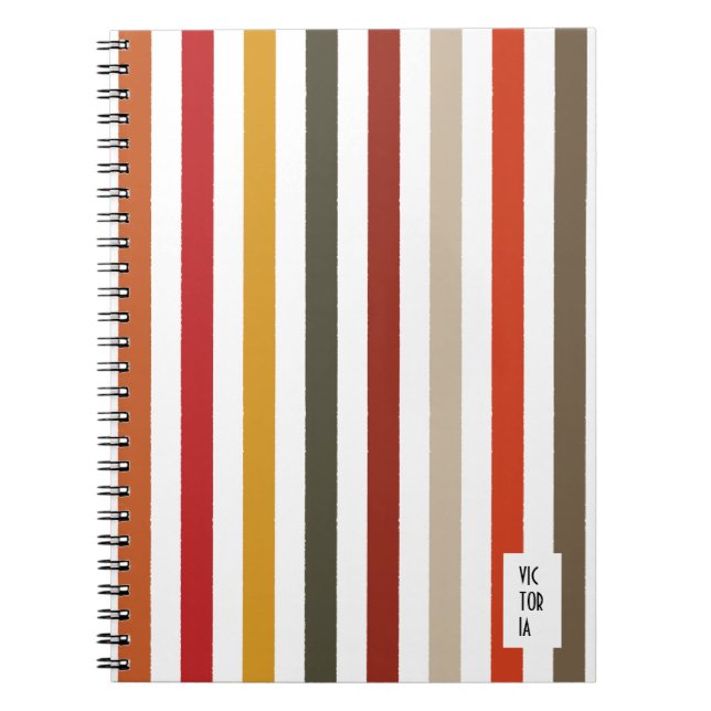 Echo Trails Earthy Hues Stried Journal (Devant)