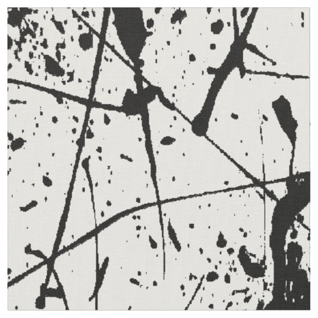 Éclaboussure noire sur le tissu blanc (Fermer)