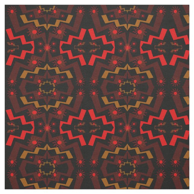 Éclair Suns Tissu Abstrait (Échantillon)