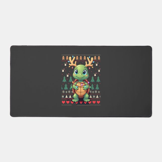Éclairage de style pull de Noël moche Tortue de No (Recto)