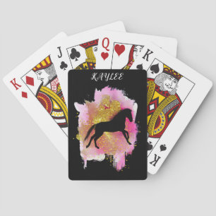 ÉCLAIRAGE DES CARTES DE JEU CHEVAUX PERSONNALISÉES