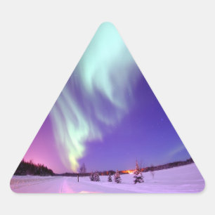 Éclairage du nord en Sticker Sky de l'Alaska