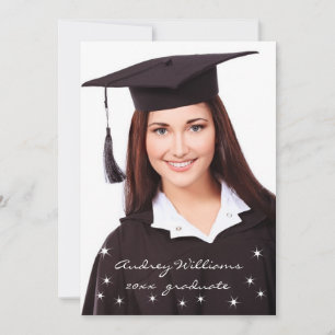 Éclairage Faire-part de graduation avec année