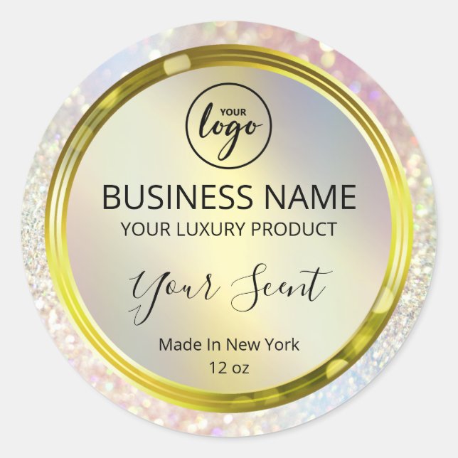 Éclairage Holographique Éclaircissements Étiquette (Devant)