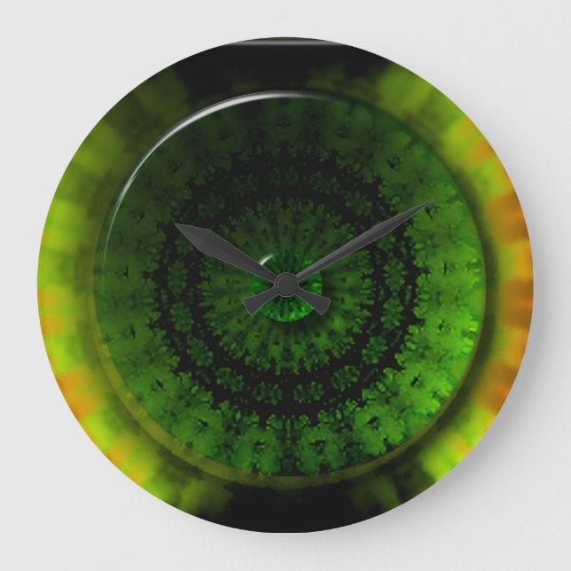Éclairage vert brillant Arrondi (Grande horloge mu (Recto)