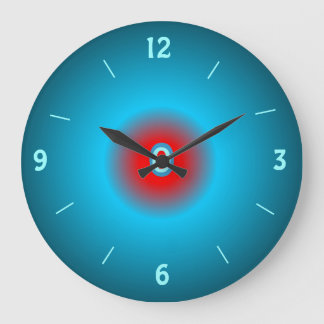Eclairage vert/rouge> Horloge murale