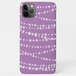 Éclairages de chaîne sur le coque iphone lilas